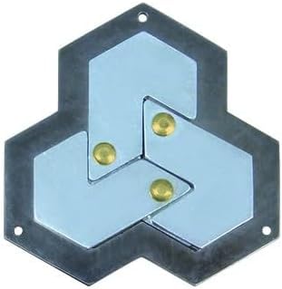 Cast Hexagon casse tête en métal Collection HANAYAMA niveau 4 puzzle 3d