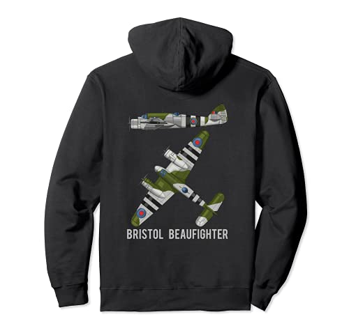 Bristol Beaufighter British WW2 Plane Airplane Pullover Hoodie, Black