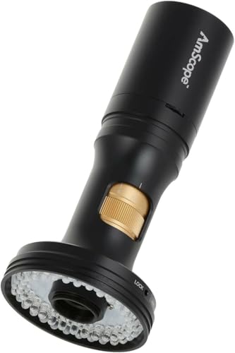 Image of AmScope - 1080p HDMI All-in-One Digital Microscope with Zoom Optics + Ring Light - DM756D-H1080