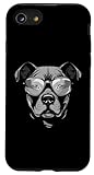 custodia per iphone se (2020) / 7 / 8 testa di cane staffordshire bull terrier cool | ritratto divertente