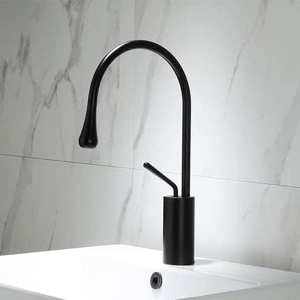 Bathroom Basin Faucet Rose Gold Hot and Cold Sink Lavotory Brass and Marble Vessel Mixer Taps