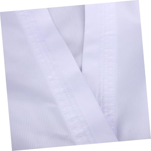 Tenue de karaté blanche anti-déchirure ensemble polyester réutilisable - 4