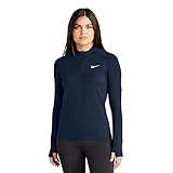 Nike Women's Dri-Fit Element Long Sleeve Running Top, Navy, XL