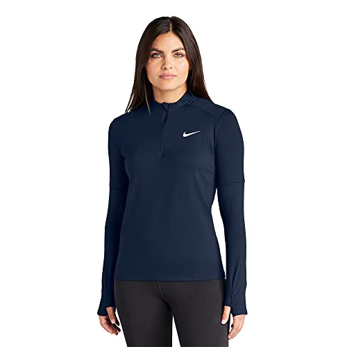 Nike Women's Dri-Fit Element Long Sleeve Running Top, Navy, XL