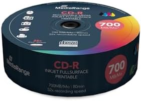 MediaRange Confezione CDR80 Argento - 80 CD Da 700 MB Con Custodia Protettiva - Foto 8