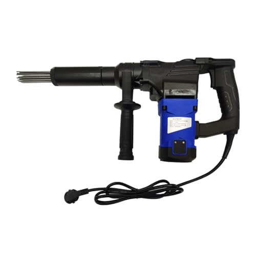 INTBUYING 110V Electric Needle Scaler, 1100W High Power Electric Needle Rust Remover with Speed 3200-3400 BPM, Industrial Grade Needle Scaler for Removal of Rust, Weld Slag and Paint