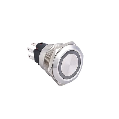 Interruptor de botón metálico 22mm para cuadro eléctrico industrial 220V