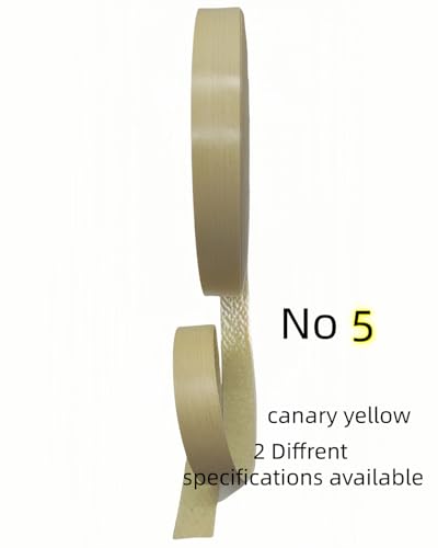 Image of HGKJHFmelamine Edging Tape. 13 /16in*25ft,pre Coated with hot melt Adhesive Flexible Veneer Edge Edging, Used for Cabinet and Furniture Maintenance (No5-canary Yellow, 13 /16in*25ft)