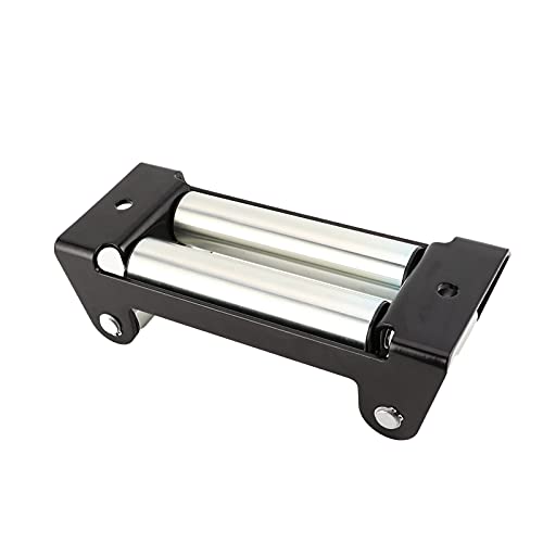 LUCKDANO Fairlead Winch Roller Fairlead 10in Mount for 8000-17500lbs Capacity Heavy Duty Winch Cable Guide Accessories, Metal Roller for, Durable and