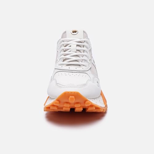 Image of The NSJ358 is a Modern Sneaker Made of Leather, It has a Sporty Made by a Stylish Design for Outstanding Look.Durability and Comfort.