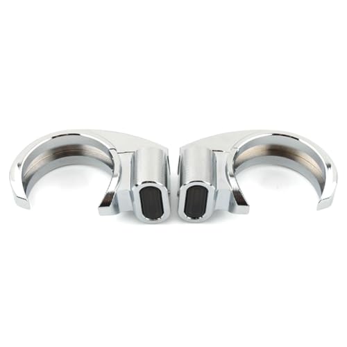 Zhisheng Front LED Turn Signal 39-41mm Fork Mounted Light Clamp Amber Aluminium Chrome for Harley for Sportster Dyna Bobber Motorcycle