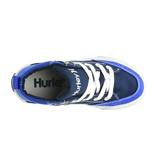 Hurley Kids Skate Shoes - Classic Casual High-Top Sneakers - Skateboard Shoes For Little & Big Kids - Unisex Child Running & Walking Shoe Navy Multi #TOP4