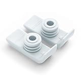 1 Pair Durable Ski Glides for Drive Walkers (White)