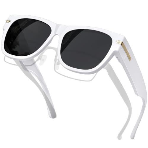 Image of KANASTAL Over Glasses Sunglasses Square Fit Over Polarized Sunglasses UV400
