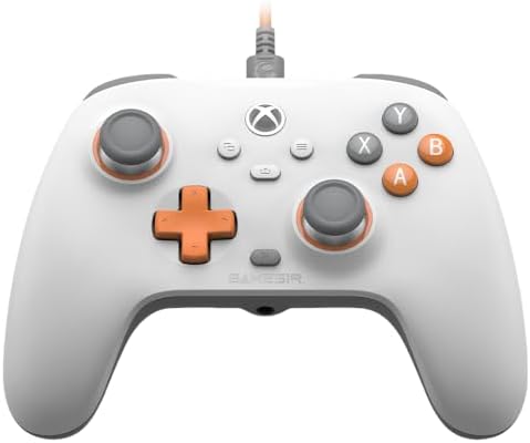 GameSir T7 Wired Controller for Xbox Series X|S, Xbox One & Windows 10/11, Plug and Play Gaming Gamepad with Hall Effect Joysticks/Hall Trigger, 3.5 mm Audio Jack - White