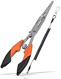 pullther fishing Fishing Gear,Hook Remover Fishing Pliers,Stainless Steel Fishing Tools,Multitool for Saltwater Freshwater