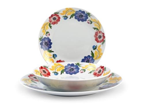 Imagen de H&H, Vajilla coupe Jardin de 18 piezas