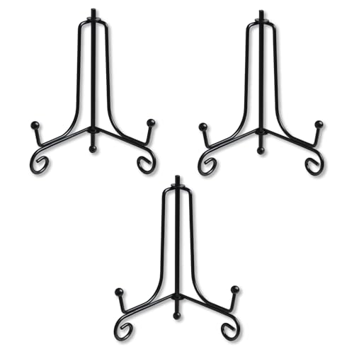 ZhuPu 3 Pcs Plate Stand, Plate Picture Stand for Display, Can Be Used As a Photo Display Stand, Picture Frame, Recipe, Decorative Plate, Tablet, And Artwork Display Stand (4 inches).