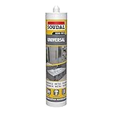 SILICONA UNIVERSAL NEGRA 280ML SOUDAL SELLADOR DE SILICONA ACETICA PARA USO GENERAL. MUY ELASTICA. IDEAL PARA APLICACIONES GENERALES DE CONSTRUCCIÓN , PUESTO QUE SE PUEDE UTILIZAR TANTO PARA JUNTAS INTERIORES COMO EXTERIORES. SIN EMBARGO, POR SU CONTENIDO DE ACIDO ACETICO NO DEBE UTILIZARSE SOBRE SOPORTES SINTETICOS. NO SE PUEDE PINTAR. IDEAL PARA JUNTAS SOBRE DIVERSOS SOPORTES, TANTO POROSOS COMO NO POROSOS COMO LADRILLOS, MADERA, PLACAS DE YESO, BALDOSAS, PORCELANA, VIDRIO...