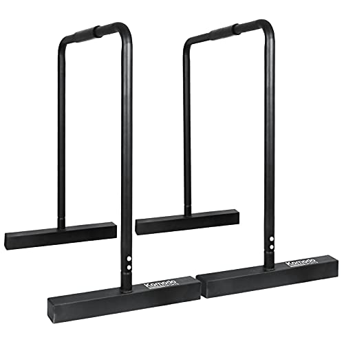 KOMODO Parallel Dip Bars Home Gym Parallettes for Body Weight Workout Station Calisthenics (80cm)