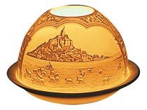 Bernardaud Candelabro Mont Saint Michel, Porcellana Bianca, Occasioni Speciali, Lucidato, Da Tavolo
