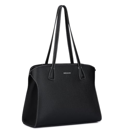 Image of Miraggio Women's Patricia Solid 11 Inch Tote Bag | Tote Bags For Women Office Use Work & Travel Handbag