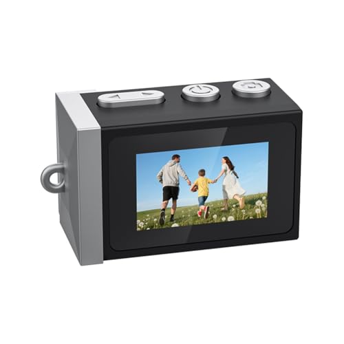 Mini cámara retro con pantalla de 1,14 pulgadas y grabación de vídeo HD 1080P