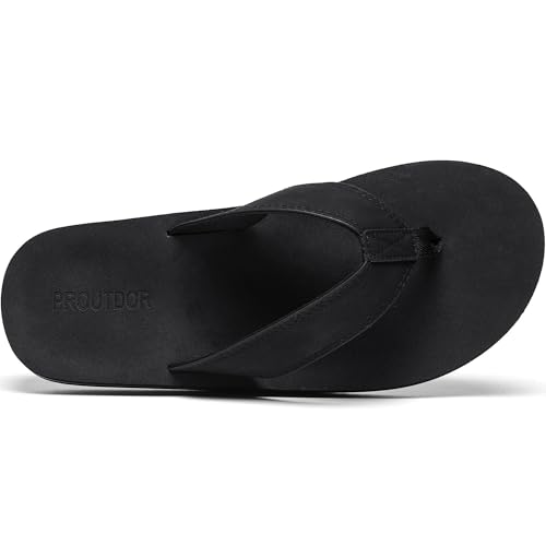 Men's Wide Flip Flop with Orthotic Arch Support Athletic Slide Thong Sandals for Men Soft Cushion Footbed 5