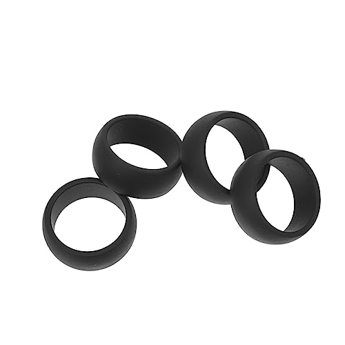 Set de 4 anillos deportivos de silicona para dedo miniatura 1