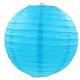 Smedic布製ランタン アウトドア 正月 飾り用品 無地 中秋節 お盆 お店に吊るす 環境に優しい素材 お祭り 居酒屋/誕生日/結婚式/お出かけ/DIY 絵画 (30cm) 祭り 折りたたみ 手作り 丸型 モール活動 (空色)