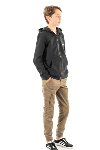 Sweat à capuche Teddy Smith garçon G-Required en coton noir