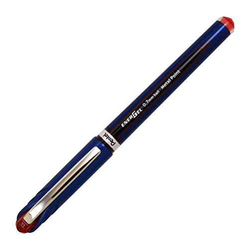 Bolígrafo Gel Pentel Punta Metal Mediano Rojo miniatura 1