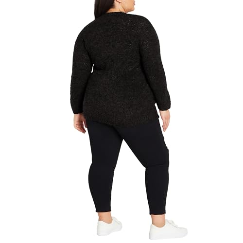 Image of Avenue Women's Plus Size Cardigan - Amber Boucle