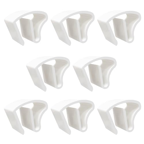 Lot de 8 Supports de Serrage universels en Plastique pour Stores en Aluminium, Montage sans vis ni perçage