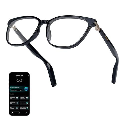 Al Smart Glasses for Men Women - Bluetooth Translation Glasses with 164 Languages, Color-Change Lens, Music &Calls w/ Bluetooth 5.4, Al Vioce &Meeting Assistant, Lightweight&Comfortable Thin Temples