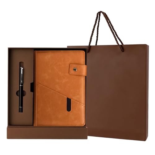 Diario de cuero Set de regalo, Diario Vintage A5 Cuaderno con