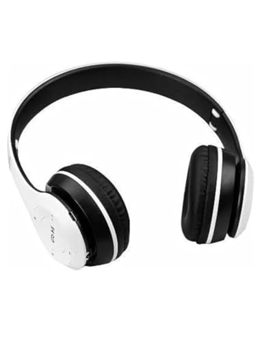 Clokify Over-Ear Wireless Gaming Headphones, Bluetooth with Microphone with Long Battery Backup (White)