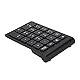 KIMISS Schwarz 22 Tasten, Bluetooth Ziffernblock Pflastern Chromebook Numpad Wireless für OS X PC