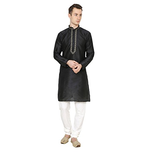 Kurta Pyjama bordado a mano con acabados de alta costura india