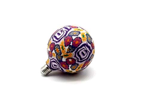 ILUMINACIÓN DE DISEÑO LAMPADINA DECORATIVA LED SILICONE ROSA VIOLA Illuminazione calda portalampada E27 4W