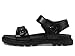 Coach Women's Brynn Sandal Platform, Black Leather, 7