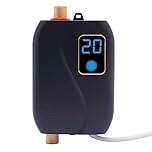 3500W Chauffe-eau instantané sous table électrique | Chauffe-eau professionnel avec écran LCD de température et protection IPX4 | Préparation instantanée d’eau chaude pour cuisine/salle de bain |
