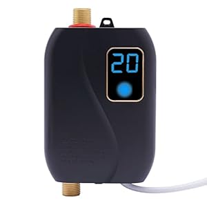 Quatoluilo Mini-Durchlauferhitzer 3500W LCD-Display