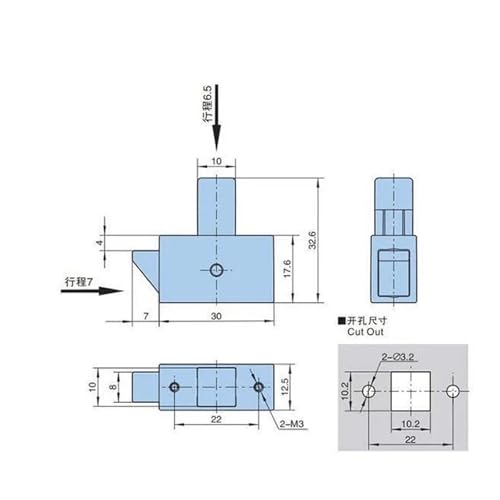 Serrure de tiroir sans clé anti-ouverture pour armoire de bateau LK001G1 - 7