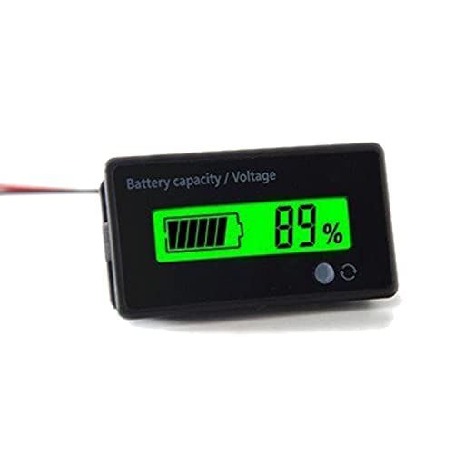 12V-48V Battery Meter, Voltage Indicator, Lead-Acid & Lithium Ion Battery Monitor, for Motorcycle...