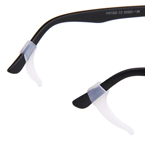 SUPVOX 1 par de protetores de ouvido para óculos, suporte antiderrapante, macio, de silicone, gancho