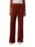 Calvin Klein Damen Icon Sport Waffle Straight Leg Hose, Gewürzapfel, X-Groß