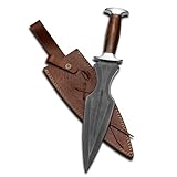 prime damascus Handmade Dagger Knife wit...