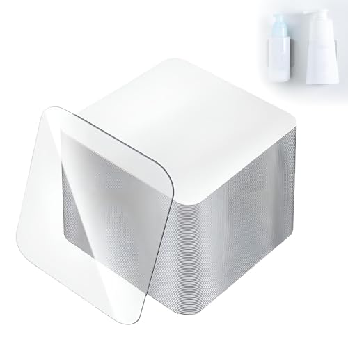 AONAYO 20 almohadillas adhesivas de doble cara extra fuertes, nano almohadillas adhesivas de doble cara para alfombras, azulejos, coche y cocina