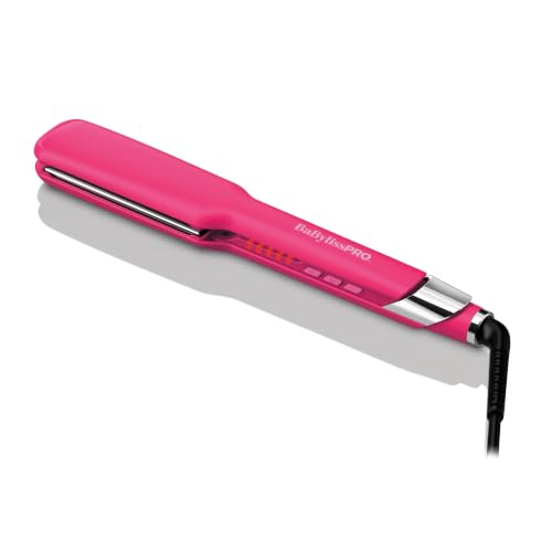 BabylissPRO Nano Titanium Ultra-Sleek Hair Straightener, Flat Iron for All Hair Types